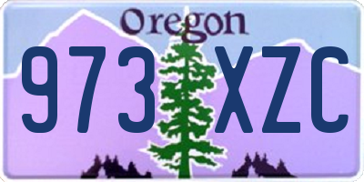 OR license plate 973XZC