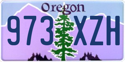 OR license plate 973XZH