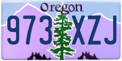 OR license plate 973XZJ