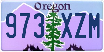 OR license plate 973XZM