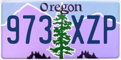 OR license plate 973XZP
