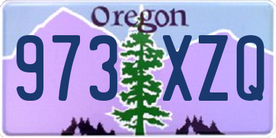 OR license plate 973XZQ
