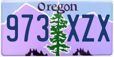OR license plate 973XZX