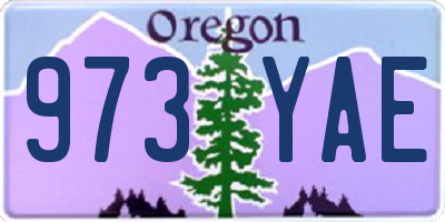 OR license plate 973YAE