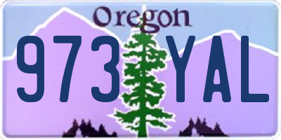 OR license plate 973YAL