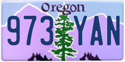 OR license plate 973YAN