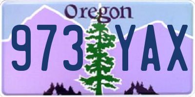 OR license plate 973YAX