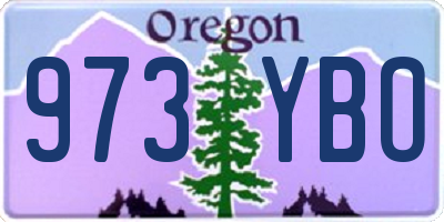 OR license plate 973YBO