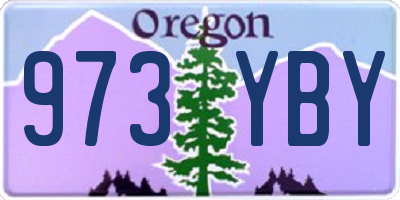 OR license plate 973YBY