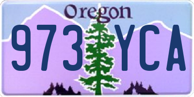 OR license plate 973YCA