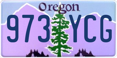 OR license plate 973YCG