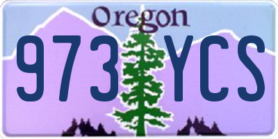 OR license plate 973YCS