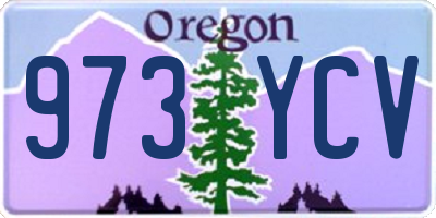 OR license plate 973YCV