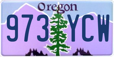 OR license plate 973YCW
