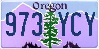 OR license plate 973YCY