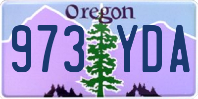 OR license plate 973YDA