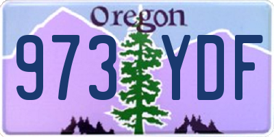 OR license plate 973YDF