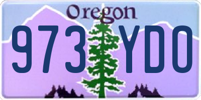 OR license plate 973YDO