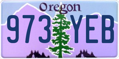 OR license plate 973YEB