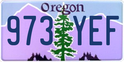 OR license plate 973YEF