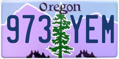 OR license plate 973YEM