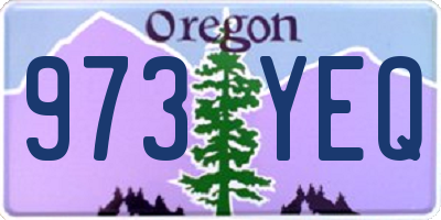 OR license plate 973YEQ