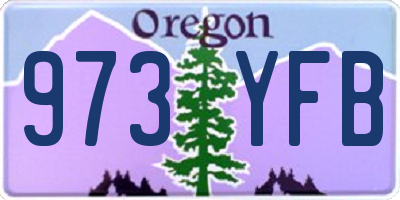 OR license plate 973YFB