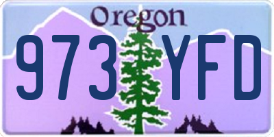 OR license plate 973YFD