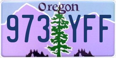 OR license plate 973YFF