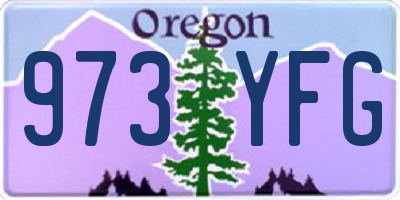 OR license plate 973YFG