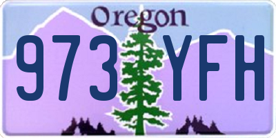 OR license plate 973YFH