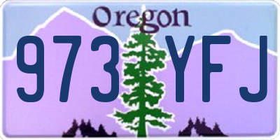 OR license plate 973YFJ