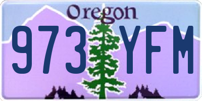 OR license plate 973YFM