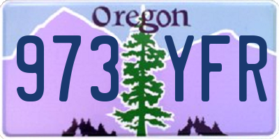 OR license plate 973YFR