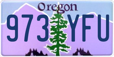 OR license plate 973YFU