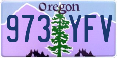 OR license plate 973YFV