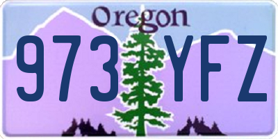 OR license plate 973YFZ