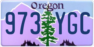 OR license plate 973YGC