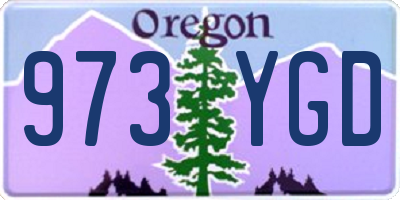 OR license plate 973YGD
