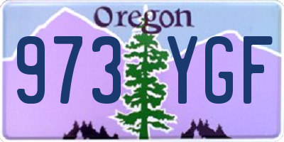 OR license plate 973YGF