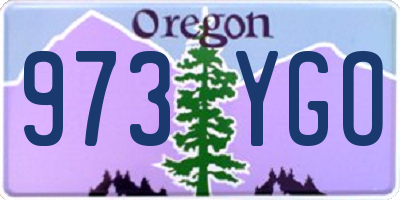OR license plate 973YGO