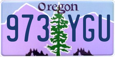 OR license plate 973YGU