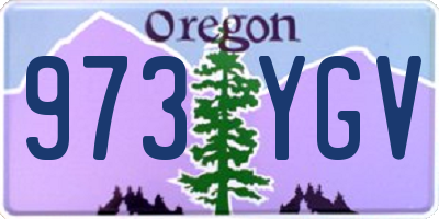 OR license plate 973YGV