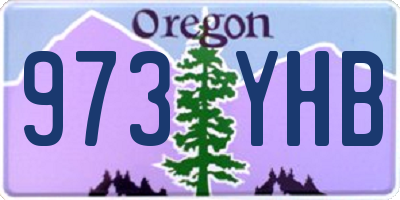 OR license plate 973YHB