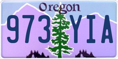 OR license plate 973YIA