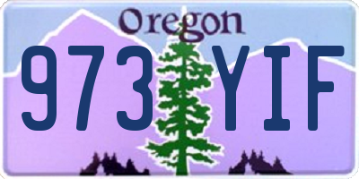 OR license plate 973YIF