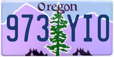 OR license plate 973YIO