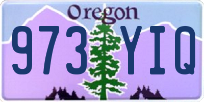OR license plate 973YIQ