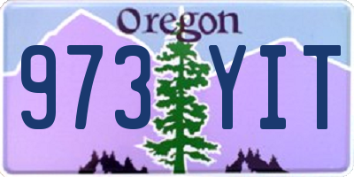 OR license plate 973YIT