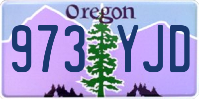 OR license plate 973YJD